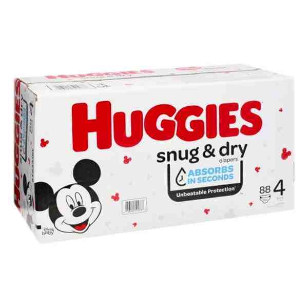 HUGGIES SNUG & DRY S4 GIGA 92ct DIAPERS