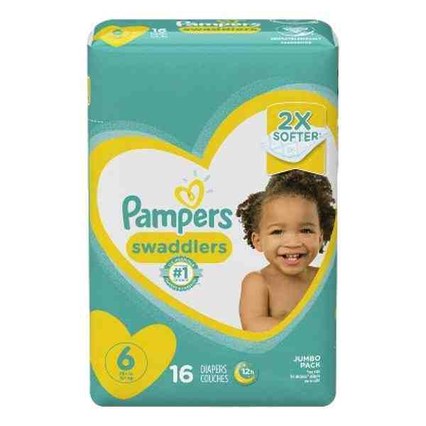 PAMPERS SWADDLERS SIZE 6 16ct