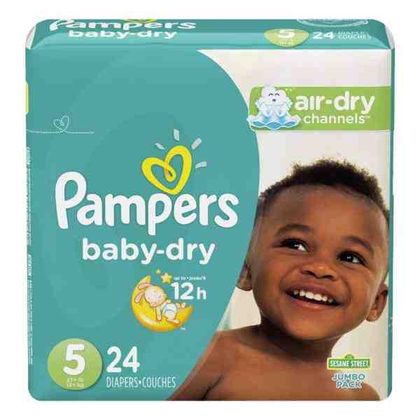PAMPERS BABY DRY SIZE 5 24ct