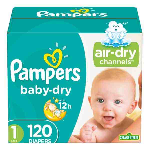 PAMPERS BABY DRY SIZE 1 120ct