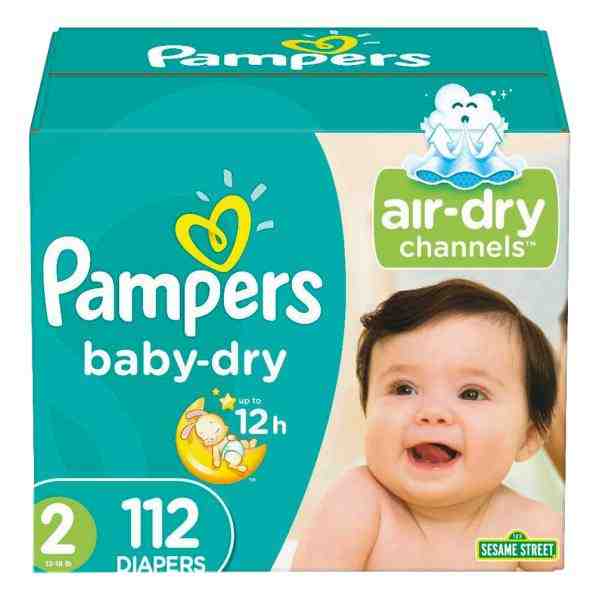 PAMPERS BABY DRY SIZE 2 112ct
