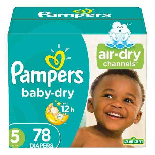 PAMPERS BABY DRY SIZE 5 78ct