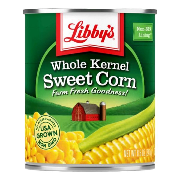 LIBBYS WHOLE KERNEL SWEET CORN 8.oz