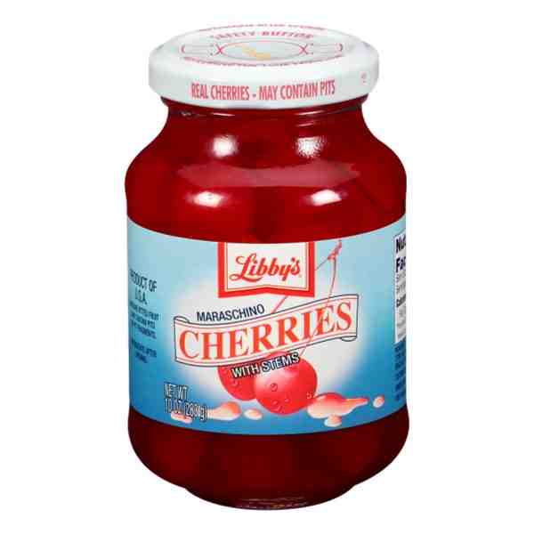 LIBBYS CHERRIES WITH STEMS 10oz