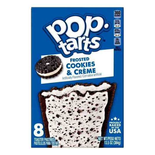 KELLOGGS POPTARTS FROSTED COOKIES &CREME 13.5oz