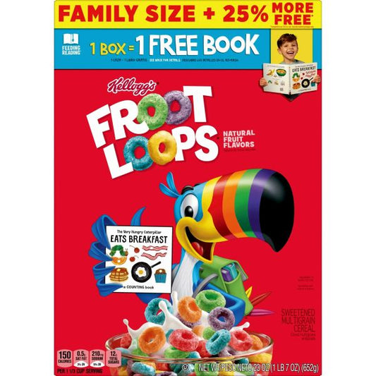 KELLOGGS FROOT LOOPS CEREAL 23 OZ