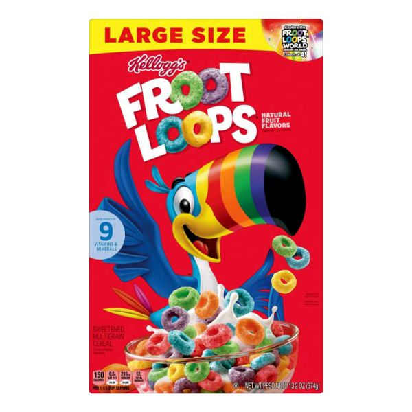 KELLOGGS FROOT LOOPS LARGE SIZE 13.2oz