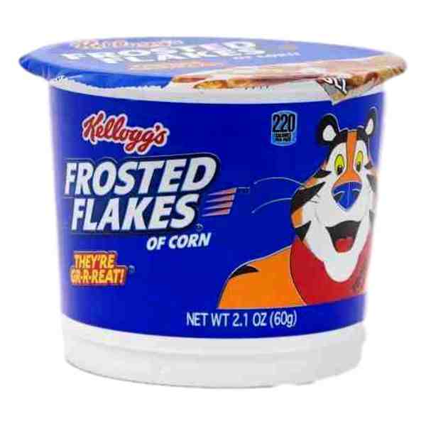 KELLOGGS FROSTED FLAKES OF CORN CEREAL CUP 2.1oz