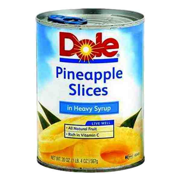 DOLE PINEAPL SLICD SYRP 20OZ