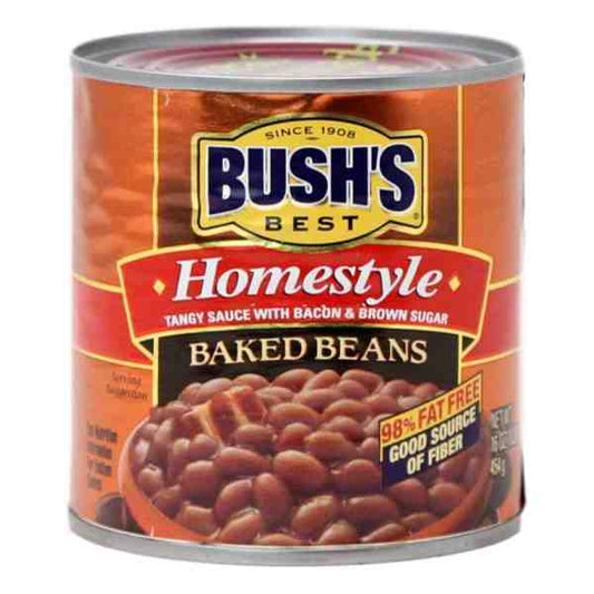 BUSHS BAKED BEANS HOMESTYLE CAN 16oz