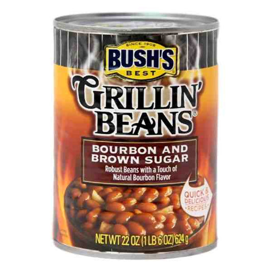 BUSHS GRILLING BEANS BOURBON BROWN SUGAR CAN 22oz