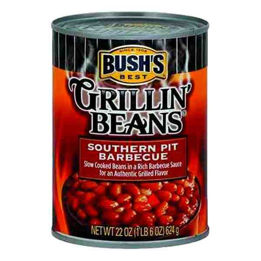 BUSHS GRILLING BEANS SOUTHERN PIT BBQ CAN 22oz