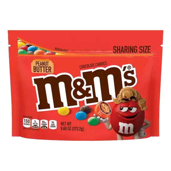 M&M MARS PEANUT BUTTER SUP 9/ 9.6 oz