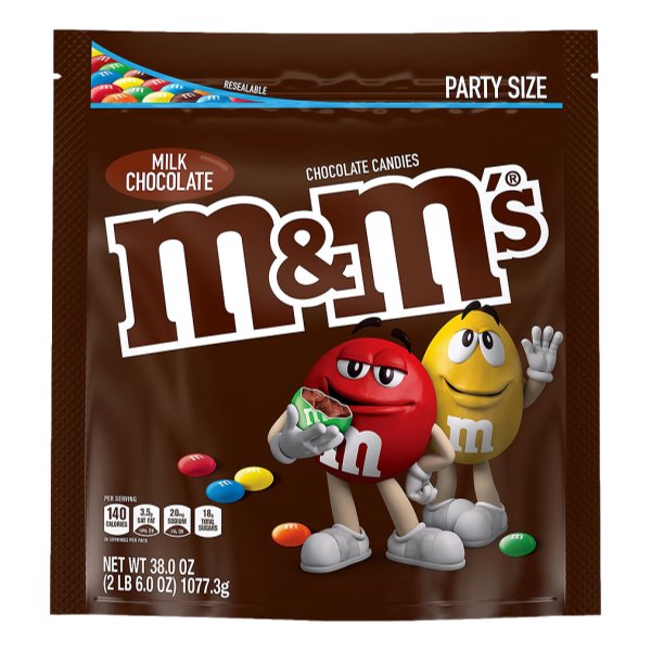 M&M MARS M'S MLK CHC XL SUP 38 oz