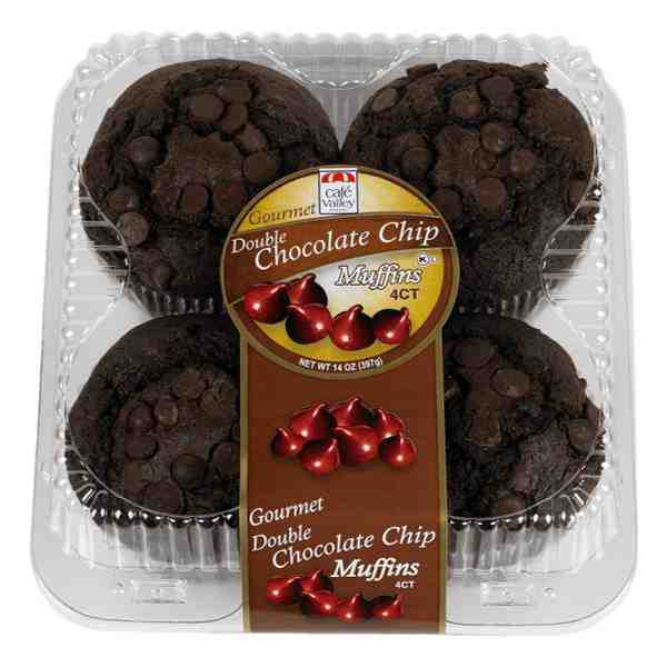 CAFE VALLEY CHOCOLATE CHIP MUFFIN 4CT