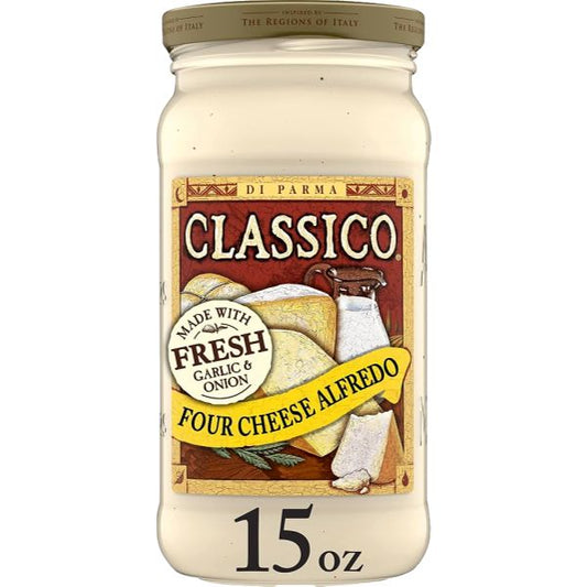 CLASSICO ALFREDO SAUCE 4 CHEESE 22 OZ