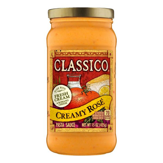 CLASSICO PASTA SAUCE CREAMY ROSE 15 OZ