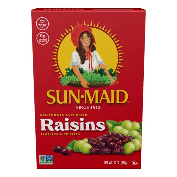 SUN-MAID RAISINS BOX 12 OZ