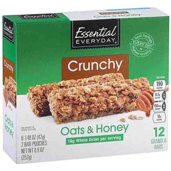 EE CRUNCHY OATS & HONEY GRANOLA BARS 8.9oz