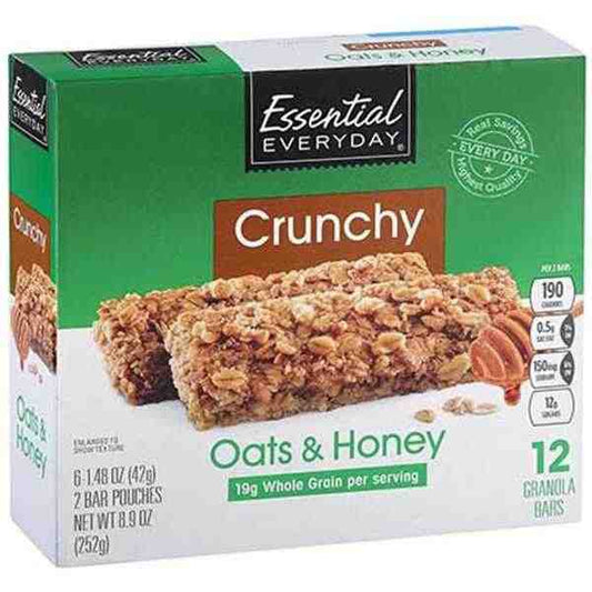 EE CRUNCHY OATS & HONEY GRANOLA BARS 8.9oz