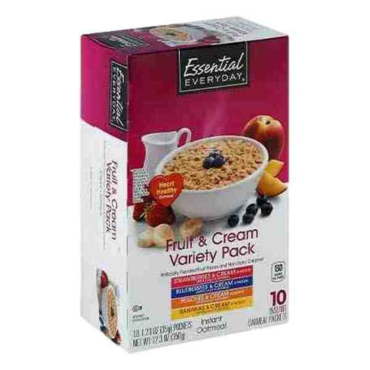 EE FRUIT & CREAM VARIETY PACK INSTANT OATMEAL 12.3oz