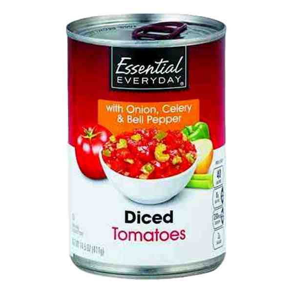 EE DICED TOMATOES W/ONION-CELERY & BELL PEPPER 14.5oz