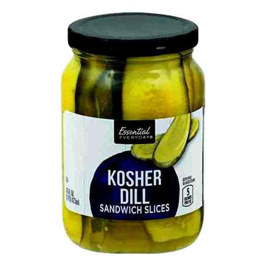 EE KOSHER DILL SANDWICH SLICES PICKLES 16oz