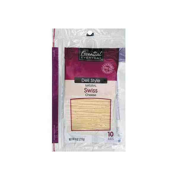 EE NATURAL SWISS CHEESE SLICED 7oz