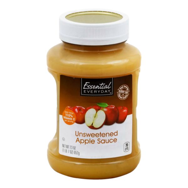 EE APPLE SAUCE UNSWEETENED 23 OZ