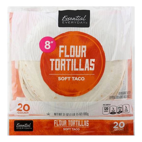 EE FLOUR TORTILLA 8 20 CT 31 OZ