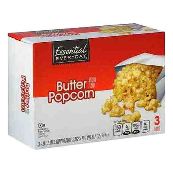 EE BUTTER POPCORN 3pk