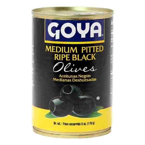 GOYA OLIVES MED PITTED BLACK 6oz