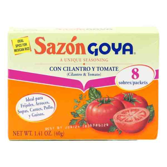 GOYA SAZON CON CILANTRO Y TOMATE 8ct
