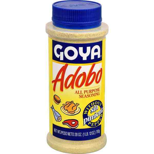 GOYA ADOBO ALL PURPOSE WITHOUT PEPPER 28oz