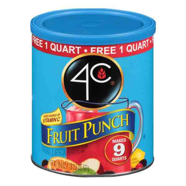 4C FRUIT PUNCH DRINK MIX 20.3oz