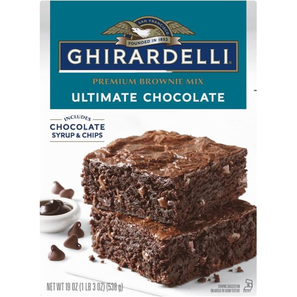 GHIRARDELLI TRIPLE FUDGE BROWNIE MIX 19oz