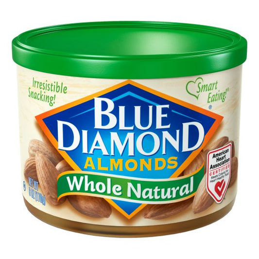 BLUE DIAMOND ALMONDS WHOLE NATURAL 6 OZ