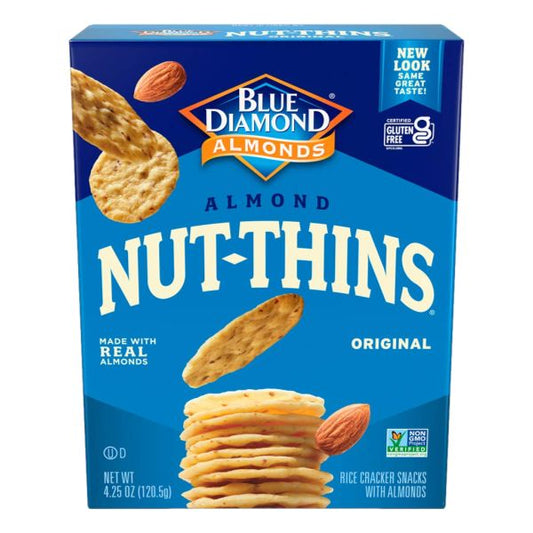BLUE DIAMOND NUT THINS ALMOND 4.25 OZ