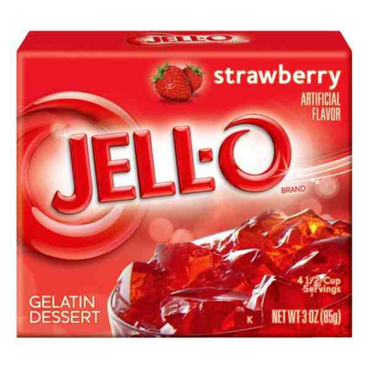 JELLO STRAWBERRY GELATIN 3oz