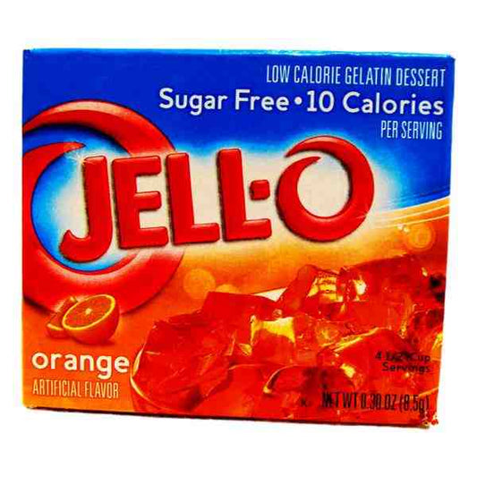 JELLO GELATIN ORANGE SUGAR FREE 0.30oz