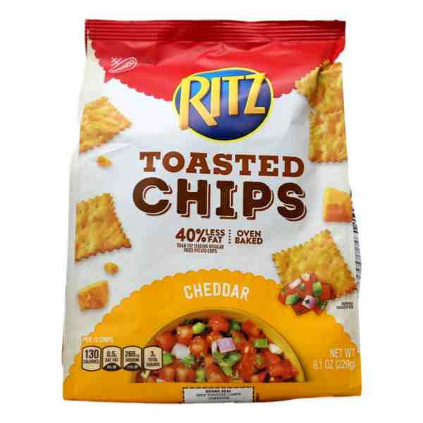 NABISCO RITZ TOASTED CHIPS CHEDDAR 8.1oz