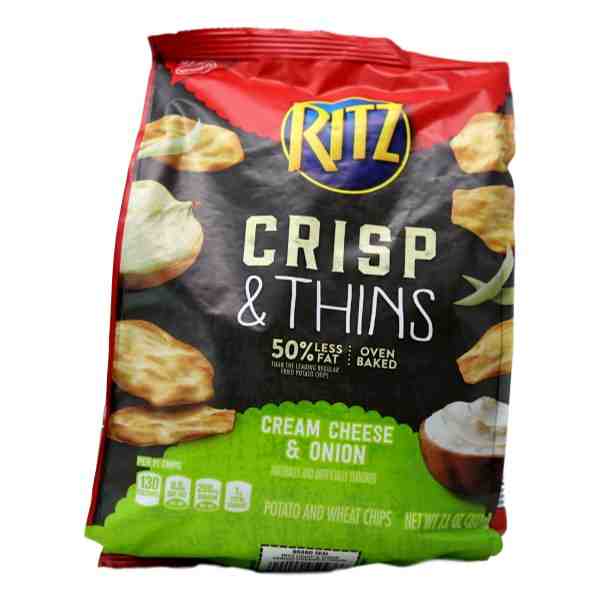 RITZ CRISP THINS CREAM CHEESE ONION 7.1oz