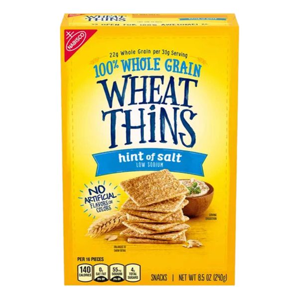 NABISCO WHEAT THINS , HINT OF SALT 8.5 OZ