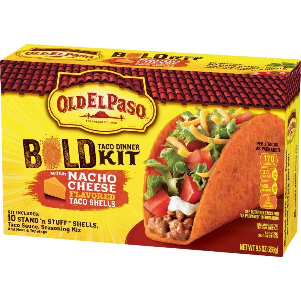OLD EL PASO BOLD KIT WIT CHEESE 8.95 OZ