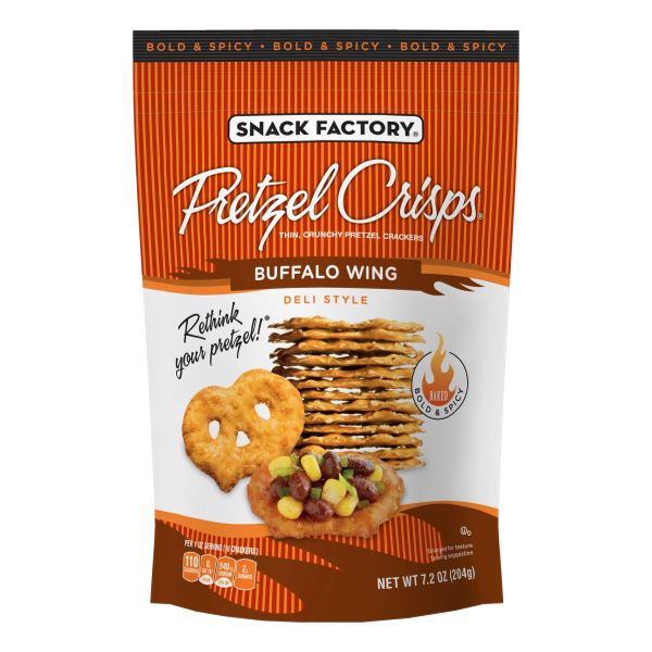 SNACK PRETZEL CRISP BUFFALO WING 7.2oz