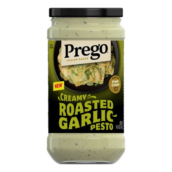PREGO CREAMY ROASTED GARLIC PESTO 14.5 OZ