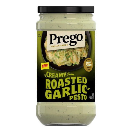 PREGO CREAMY ROASTED GARLIC PESTO 14.5 OZ