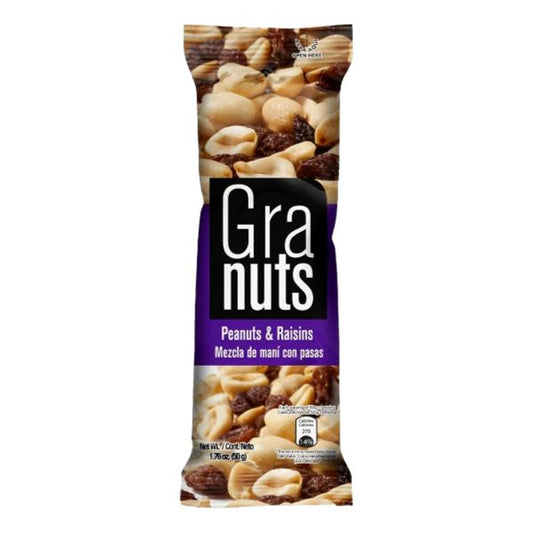 GRANUTS PEANUTS & RAISINS 50gr