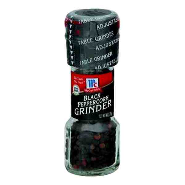 MC CORMICK BLACK PEPPERCORN  GRINDER 1oz