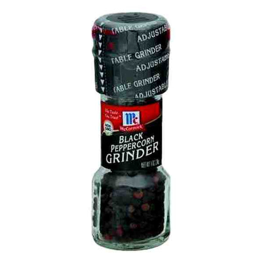 MC CORMICK BLACK PEPPERCORN  GRINDER 1oz